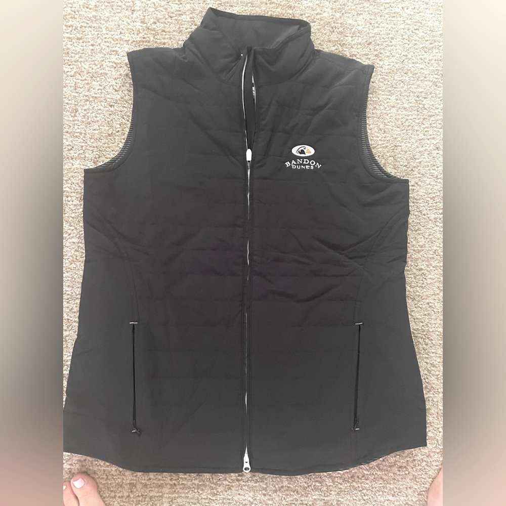 Black FJ golf vest
